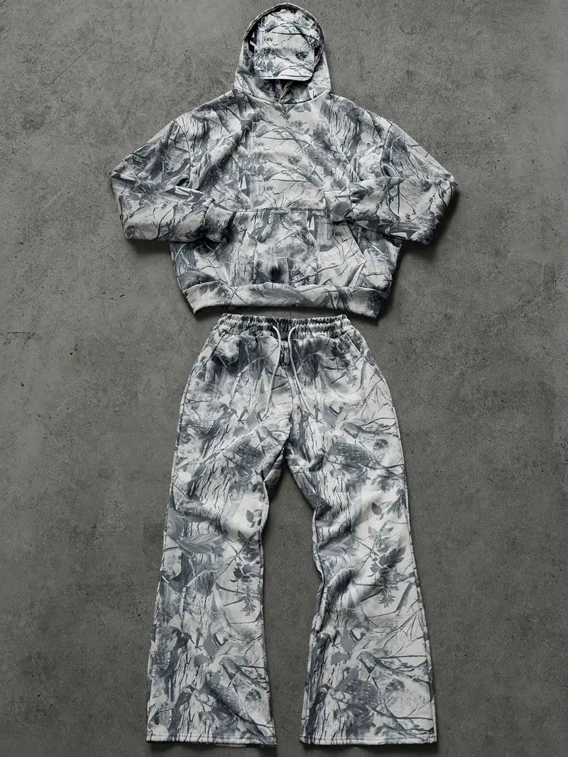 Completo Uomo Stile Streetwear INS Camouflage Bionico