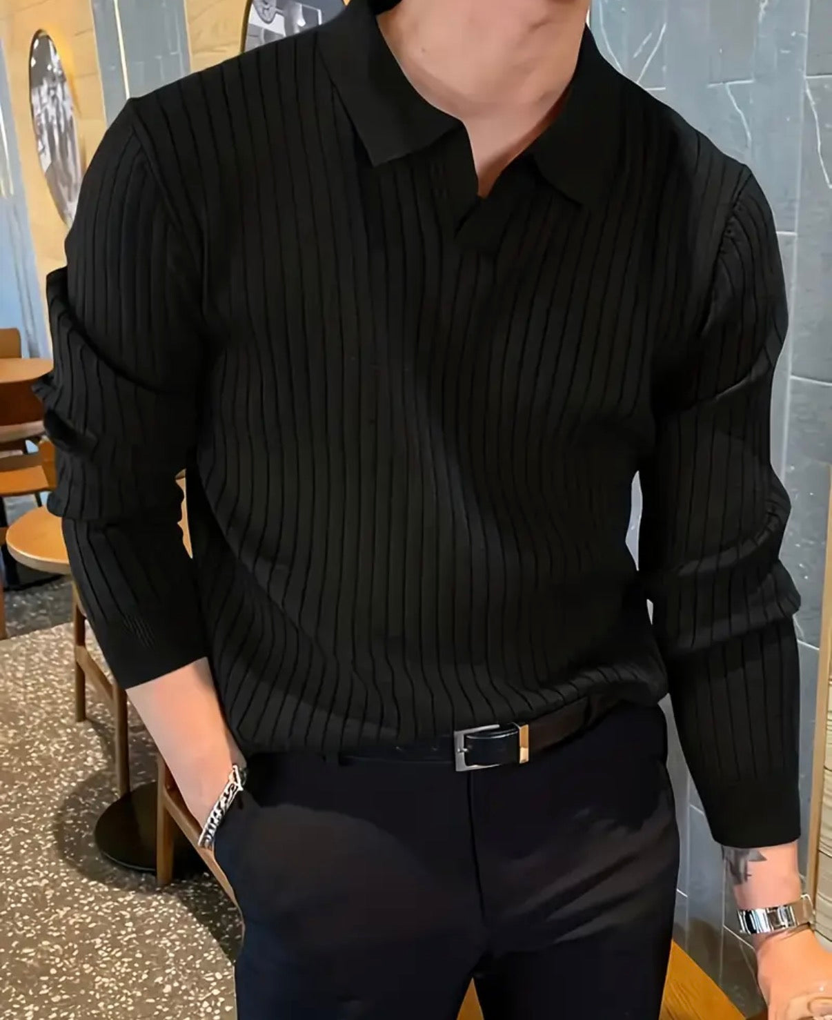 Maglione Uomo Iron Genghis OBM a Manica Lunga Casual