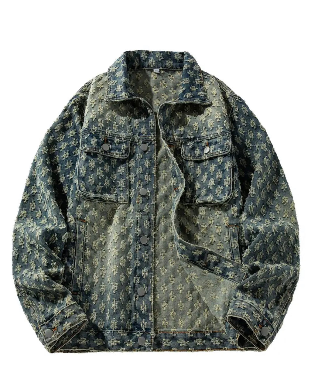 Giacca in Denim Uomo con Collo Rivoltato design