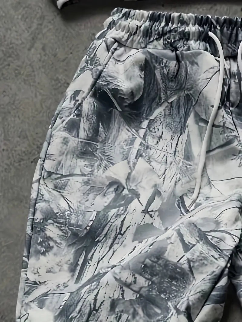 Completo Uomo Stile Streetwear INS Camouflage Bionico